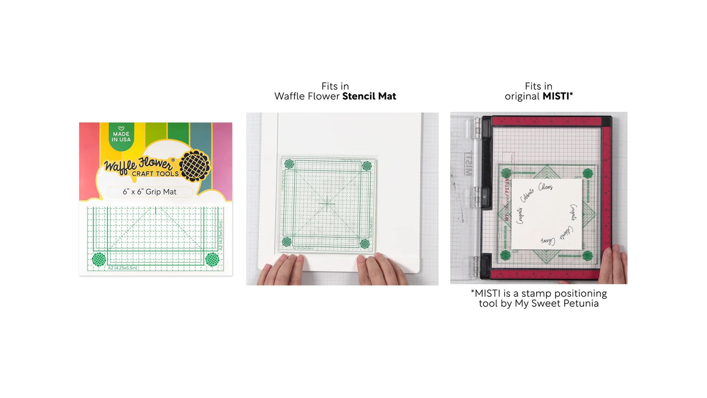 Waffle Flower 6 x 6 Grip Mat v2