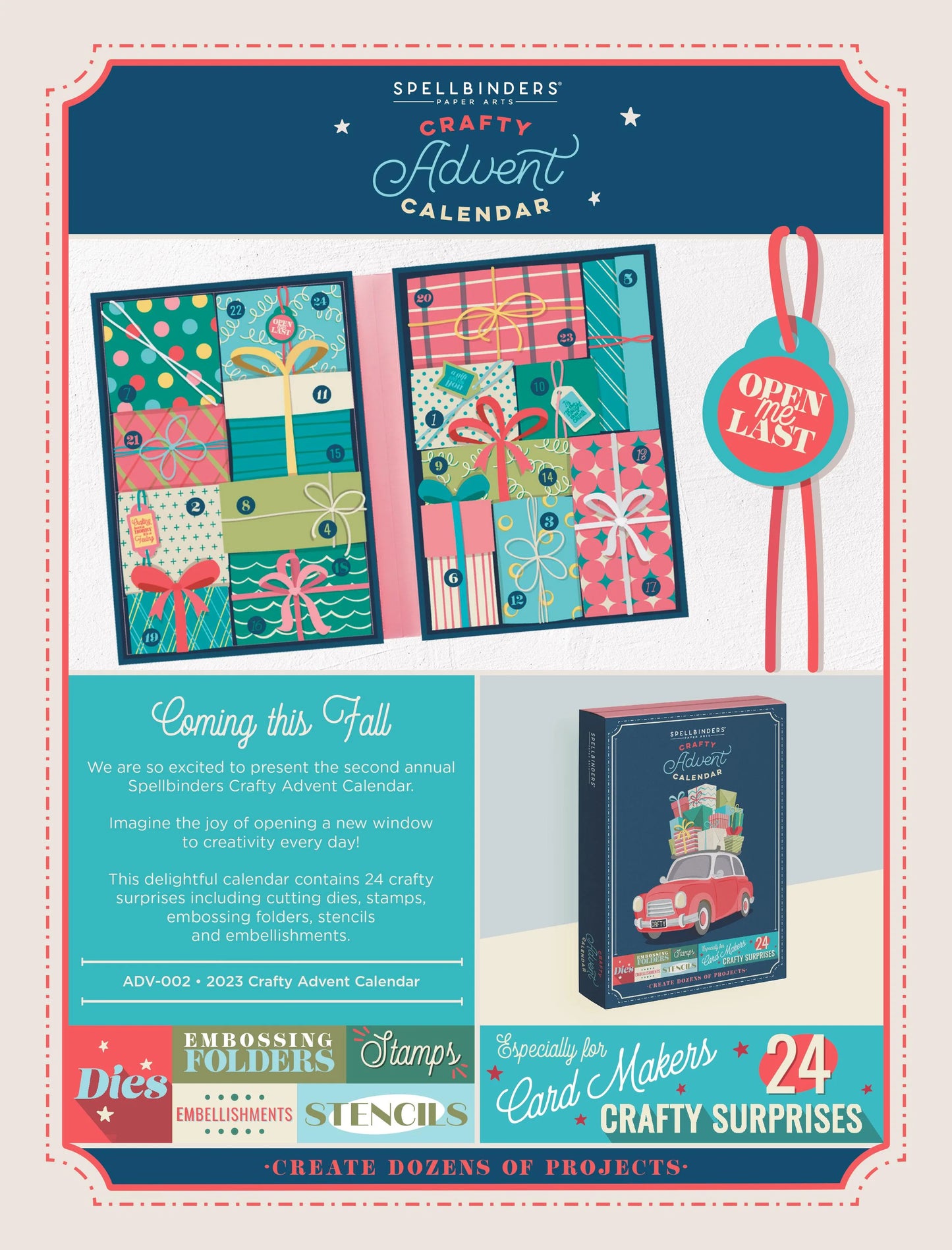 Spellbinders 2023 Crafty Advent Calendar (24 day)