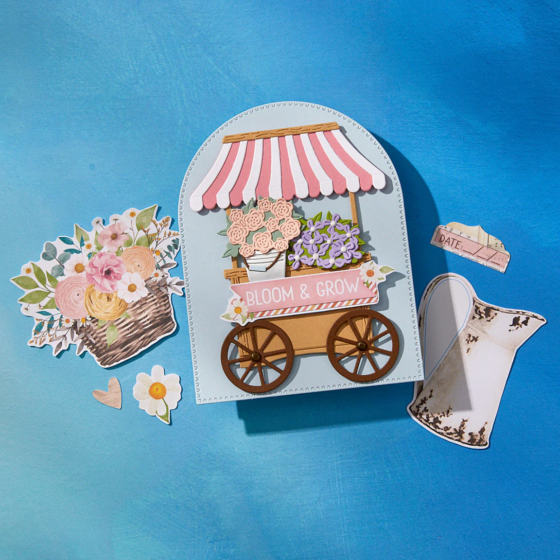 Spellbinders Flower Cart Die Set