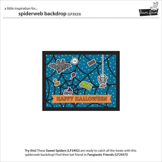 Lawn Fawn Spiderweb Backdrop Die Set
