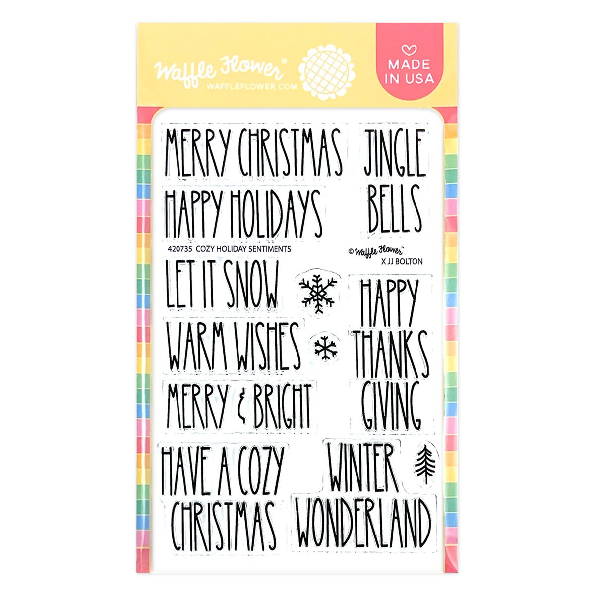 Waffle Flower Cozy Holiday Sentiments