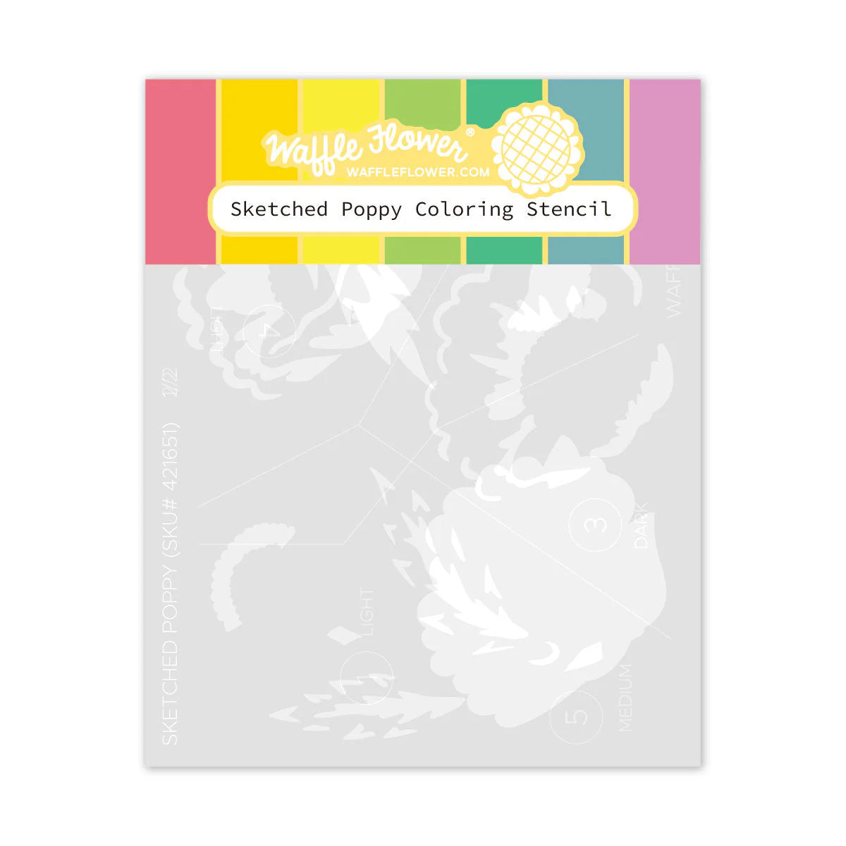 Waffle Flower Sketched Poppy Bundle