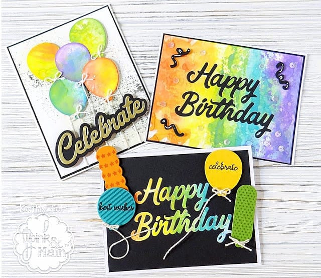 Pink & Main Happy Birthday Dies