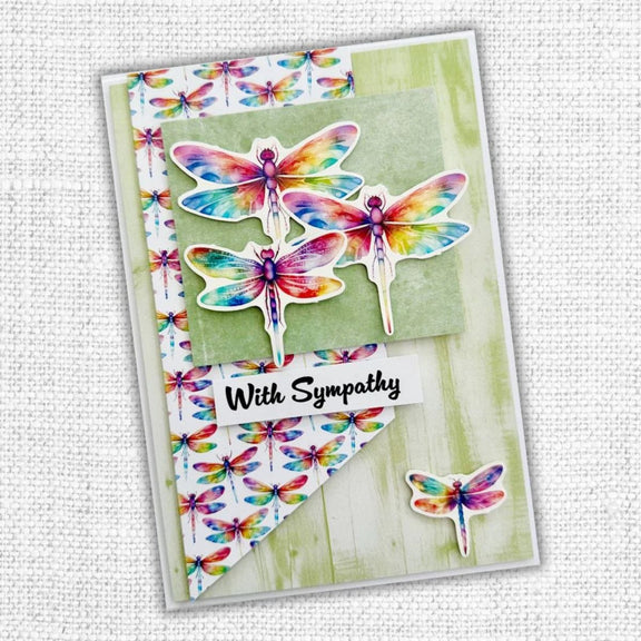 Paper Rose Rainbow Garden Patterns 6x6" paper pack