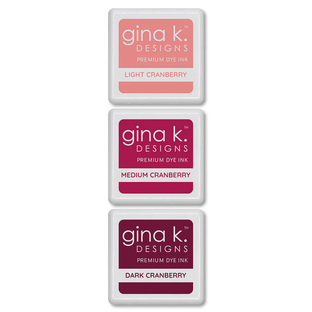 Gina K Designs Color Companions Ink Cube Set - Cranberry