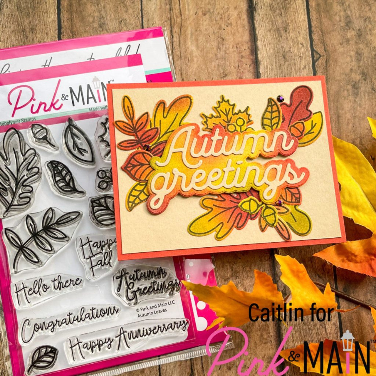 Pink & Main Autumn Greetings Die Set