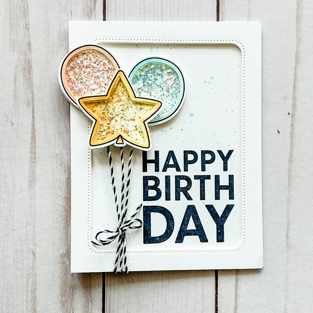 Avery Elle Balloon Wishes Elle-ments Coordinating Dies