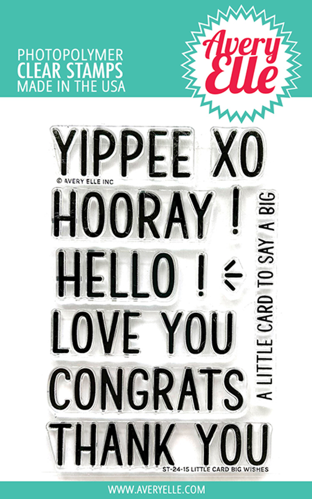 Avery Elle Little Card Big Wishes Die Set