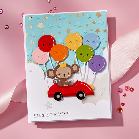 Spellbinders Wishing and Falling Stars 3D Folder and BetterPress Bundle