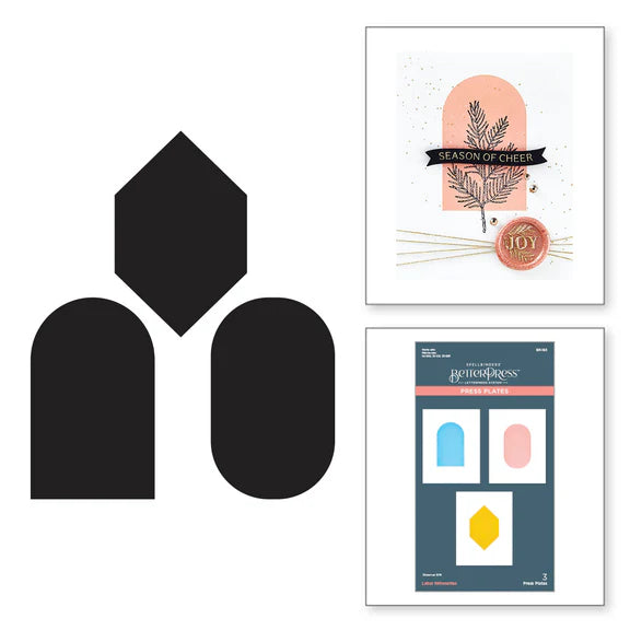 Spellbinders Label Silhouettes BetterPress Plates