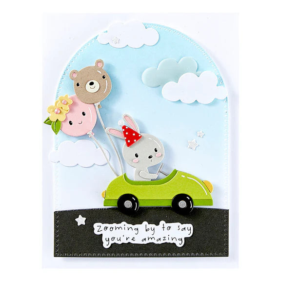 Spellbinders Little Smiles Sentiments Press Plate & Die Set