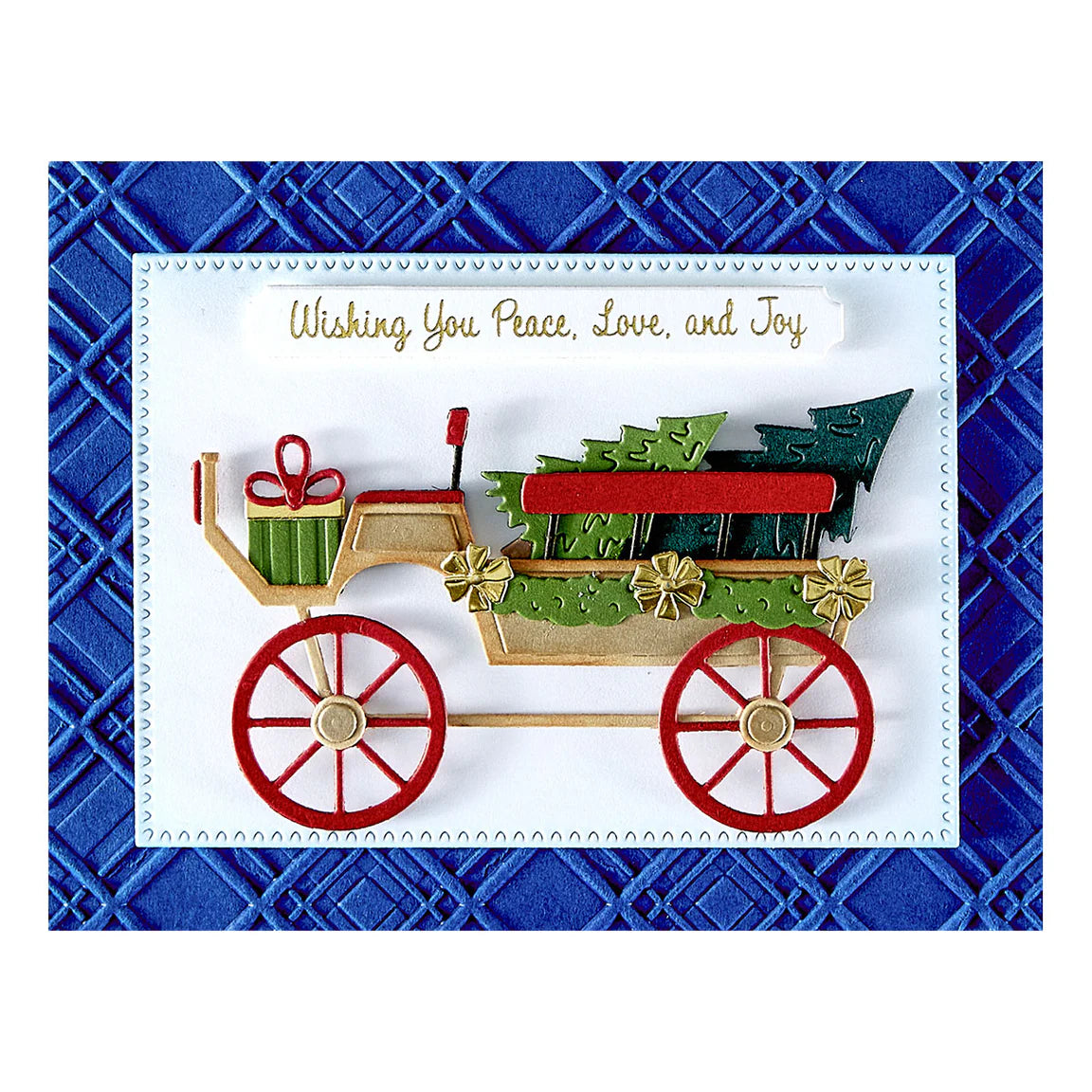 Spellbinders Country Christmas Banner & Sentients BetterPress Plate and Die set