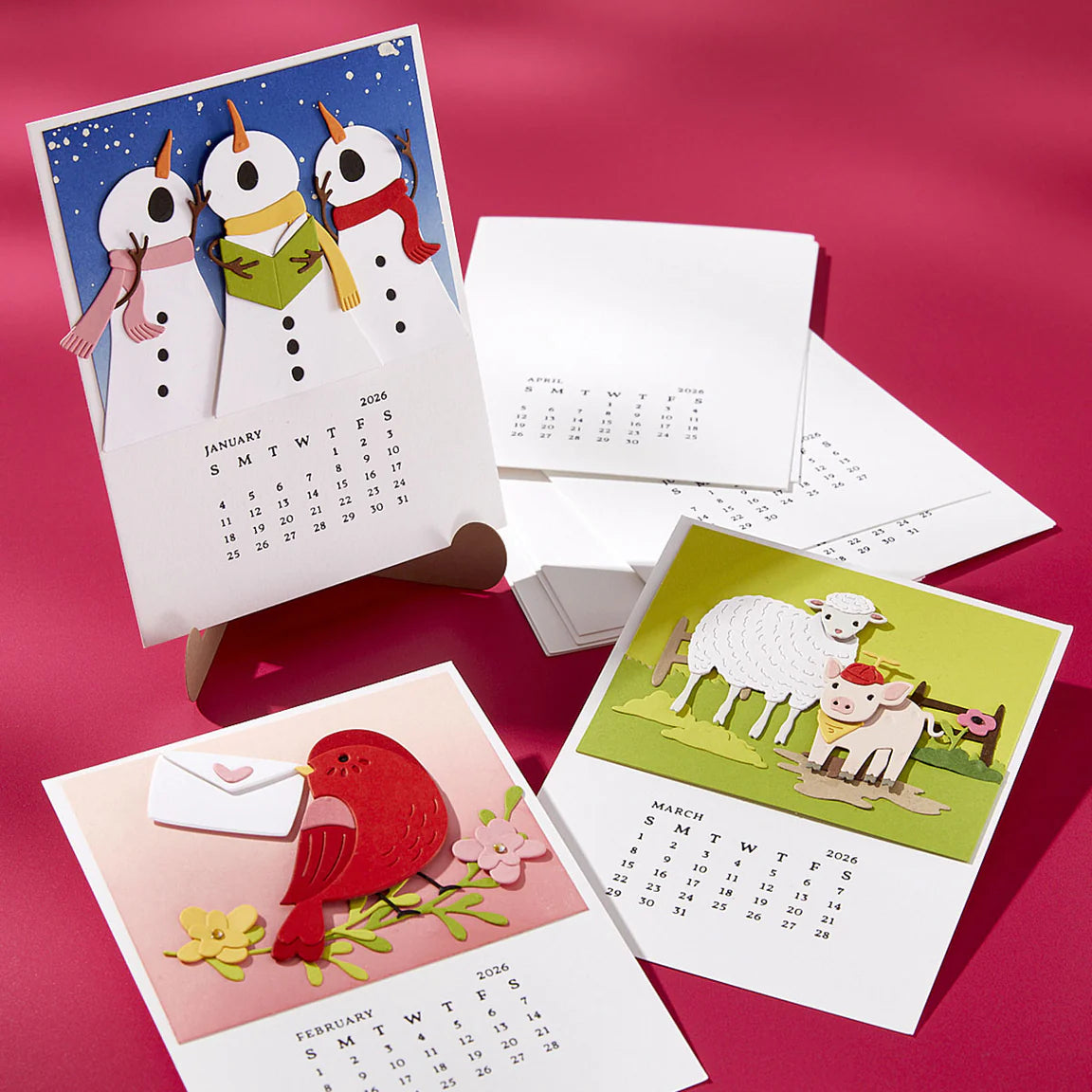 Spellbinders DIY 2026 Calendar BetterPress Plates