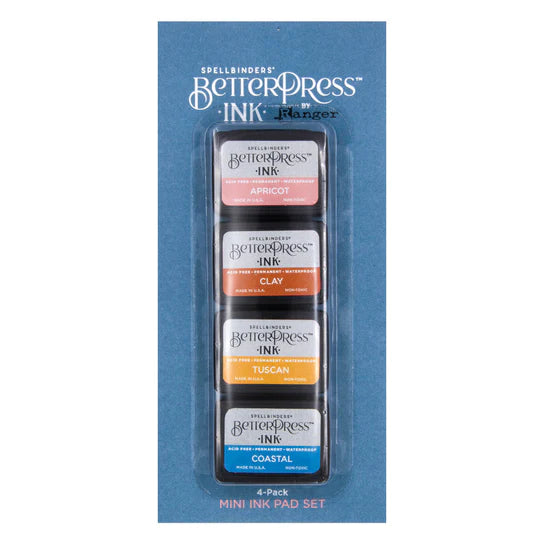 Spellbinders BetterPress Ink Mini Set - Desert Sunset, 4pk