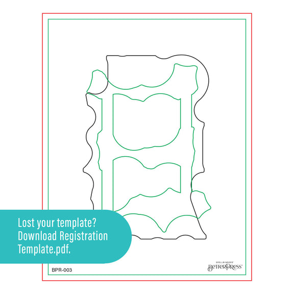 Spellbinders Celebrate Flowers BetterPress Registration Press Plates
