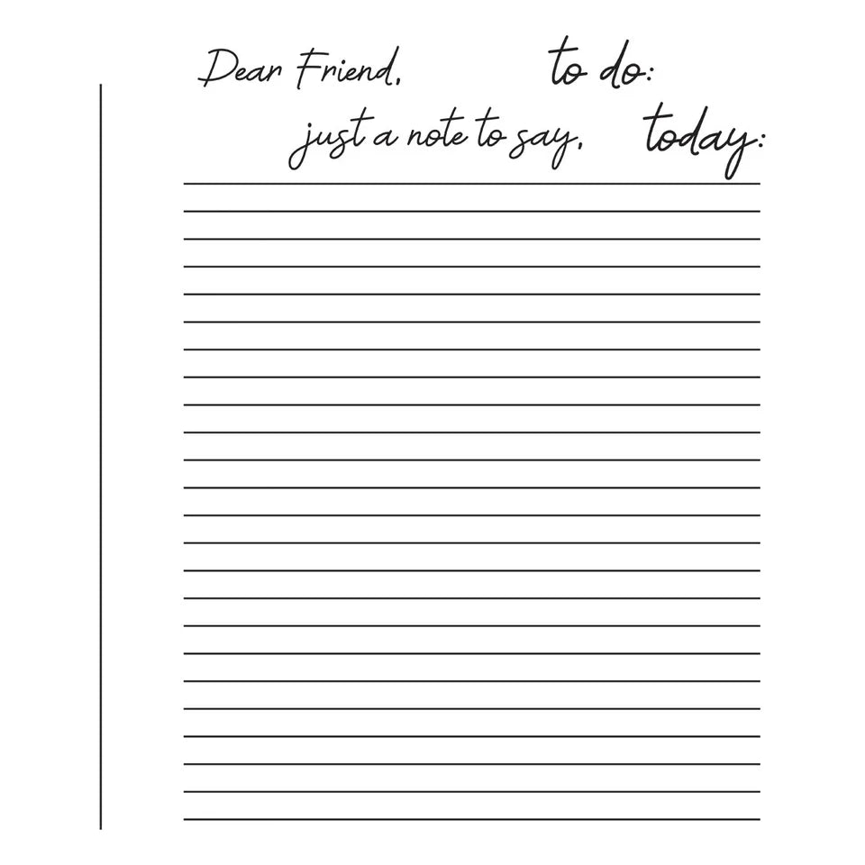 Spellbinders Take Note Press Plates & Registration Template