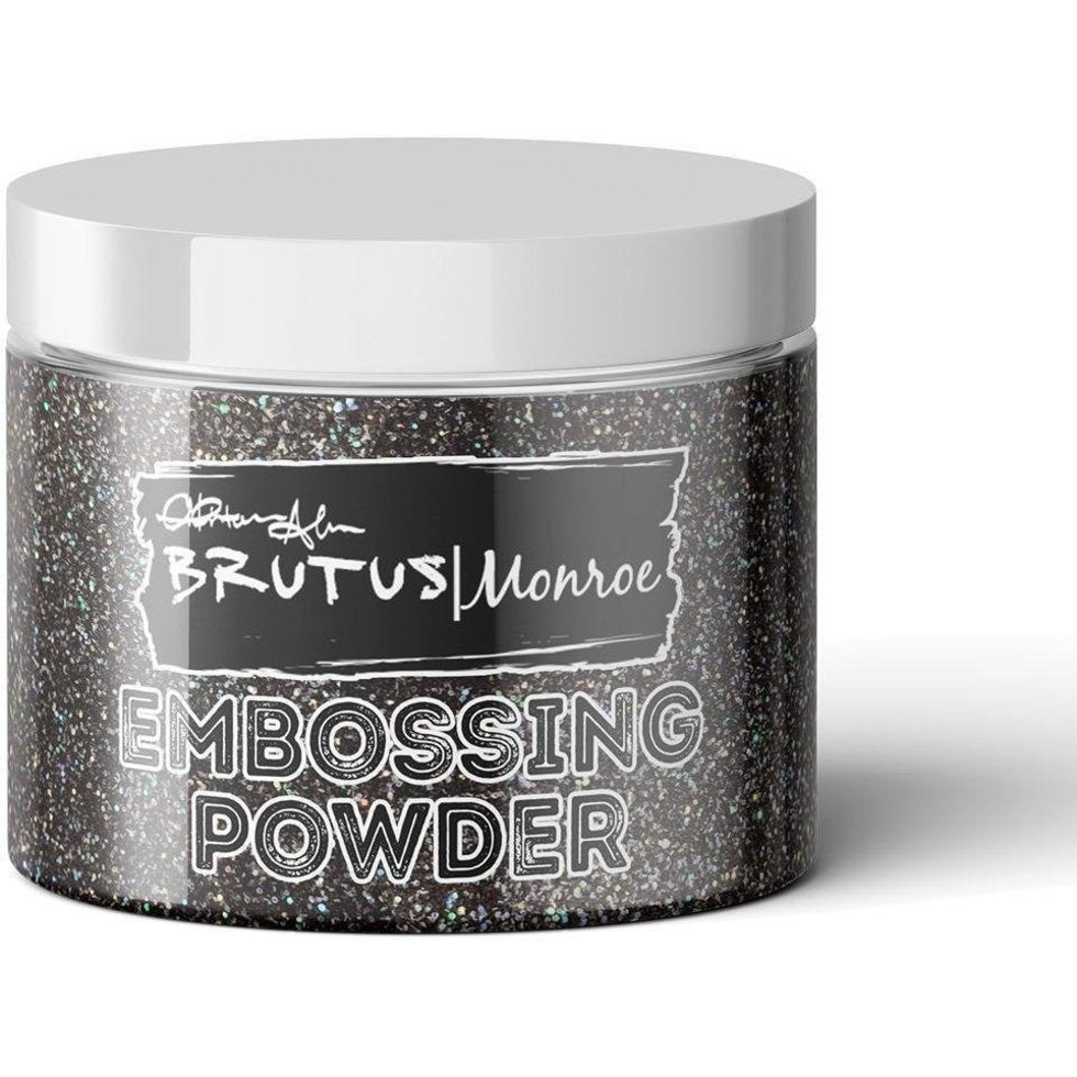 Brutus Monroe Sparkling Embossing Powder - Raven (Black) 1oz jar