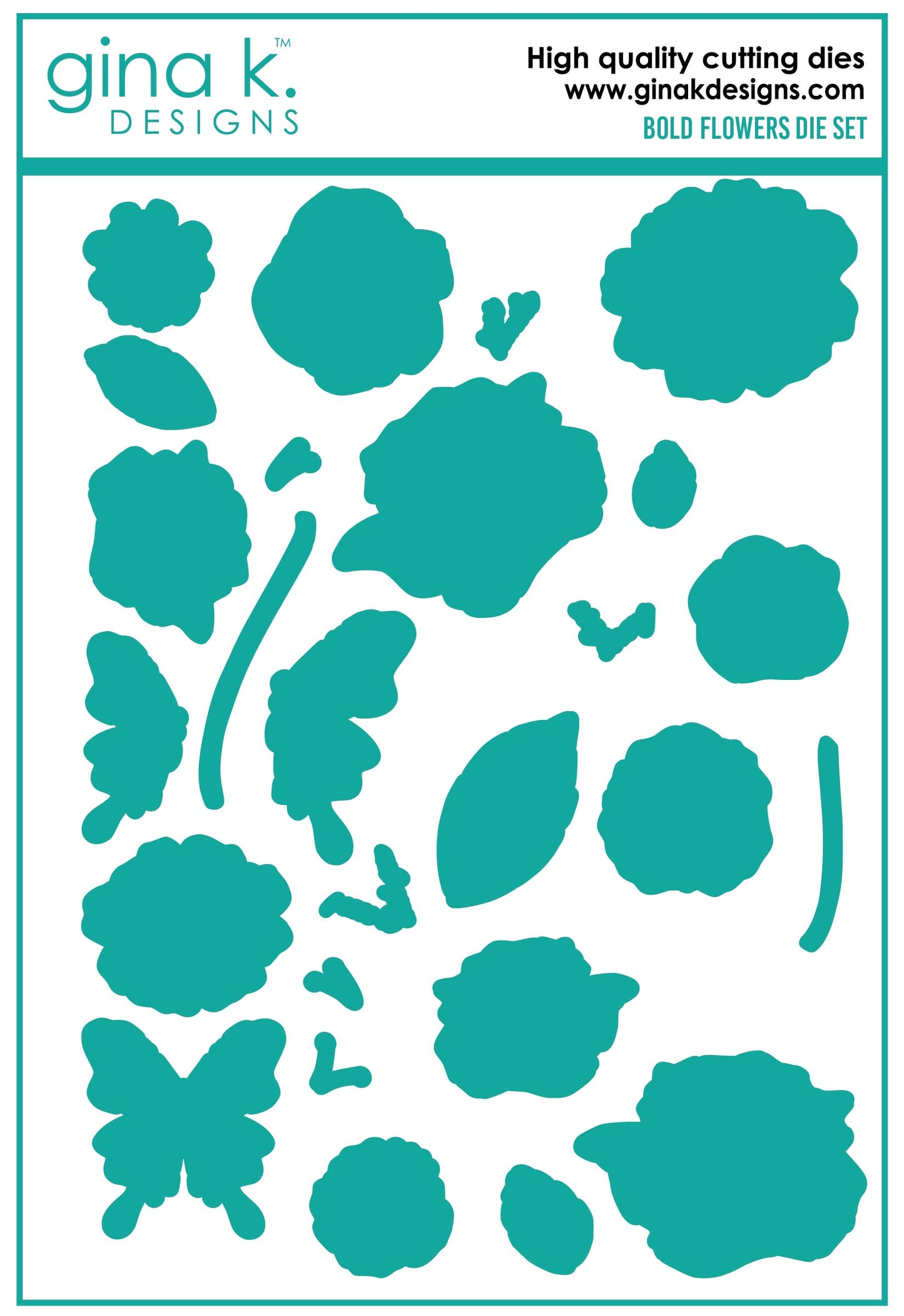 Gina K Designs Bold Flowers Stamp Set