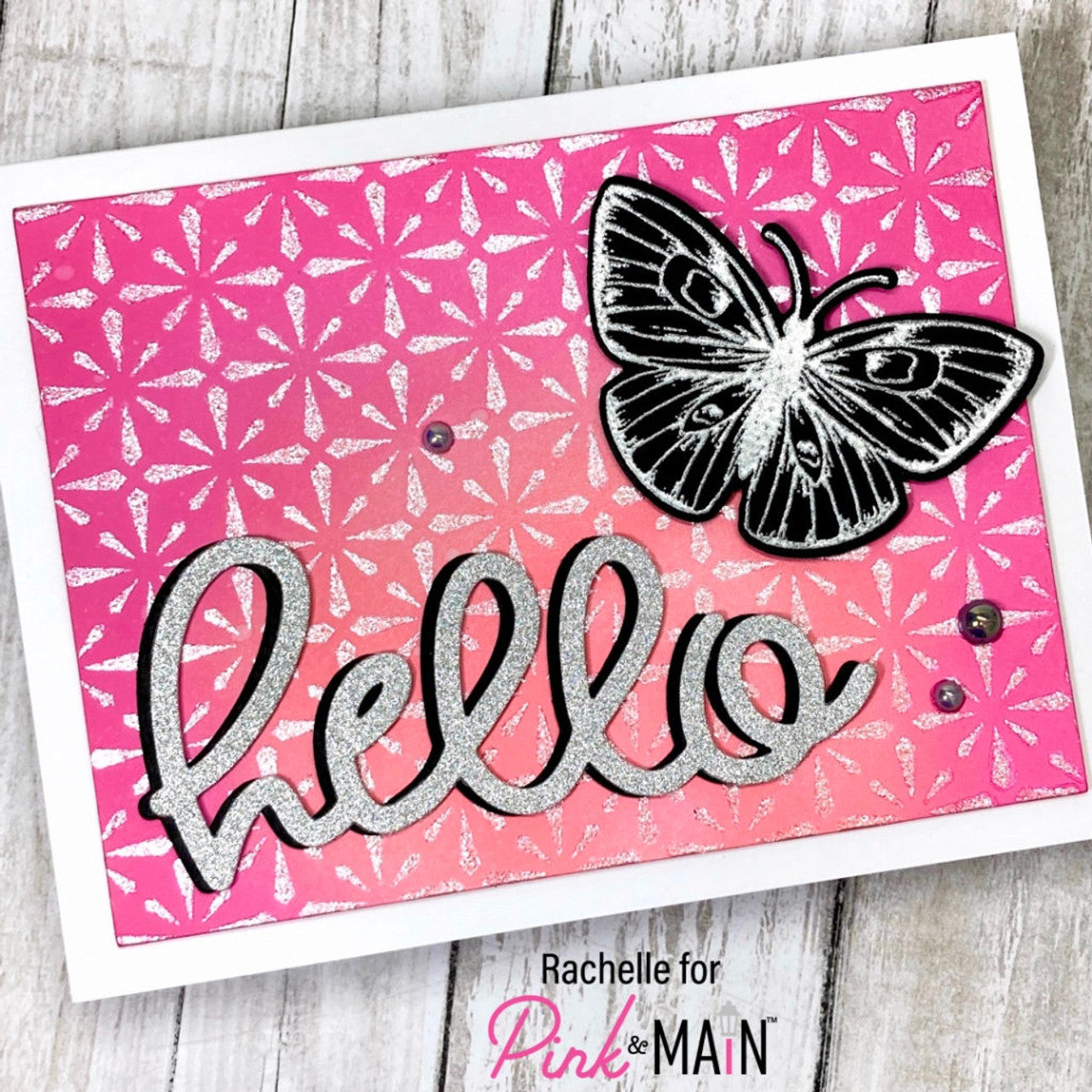 Pink & Main Big Hello Dies
