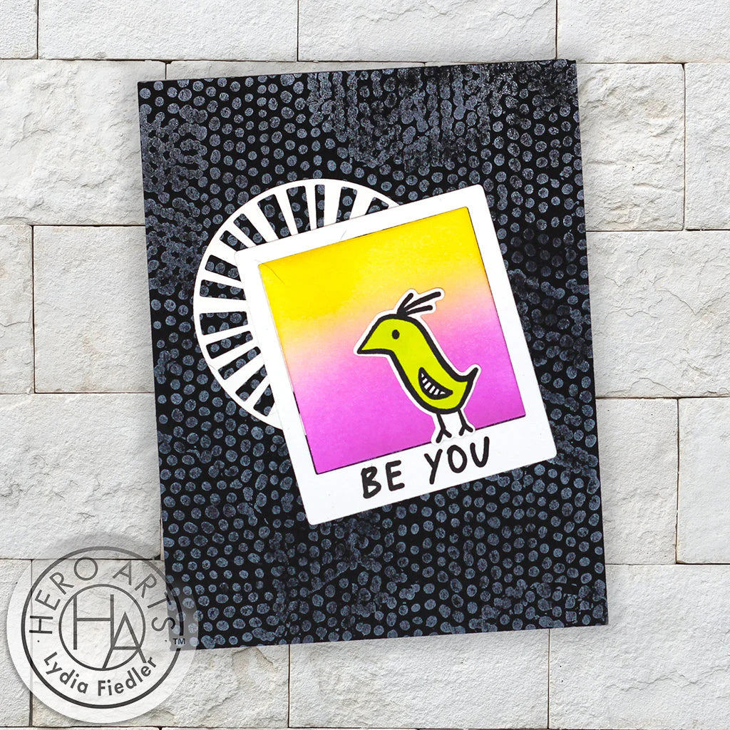 Hero Arts Rough Dot Bold Prints Cling Rubber Stamp