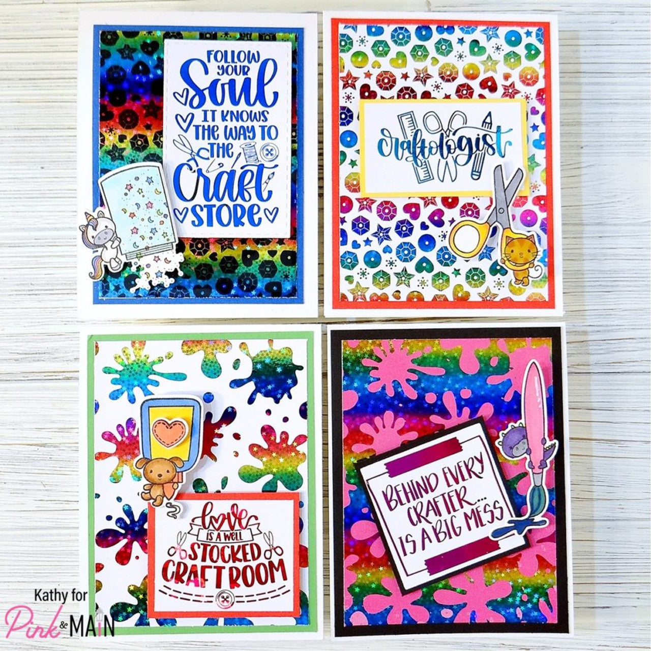 Pink & Main Cheerfoil® - Starry Rainbow