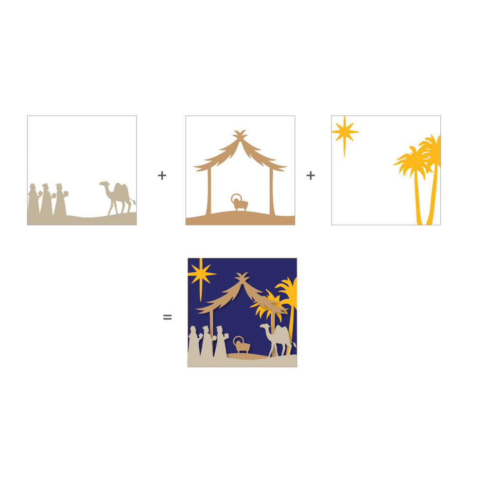 Hero Arts Looking Glass Nativity