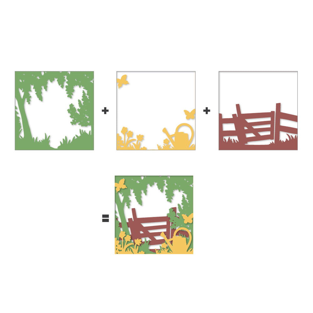 Hero Arts Looking Glass Farm Gate Dies