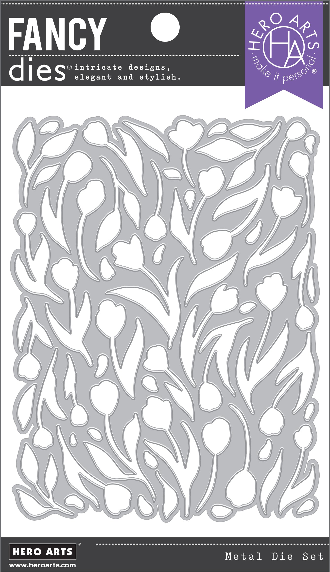 Hero Arts Tulip Pattern Cover Plate