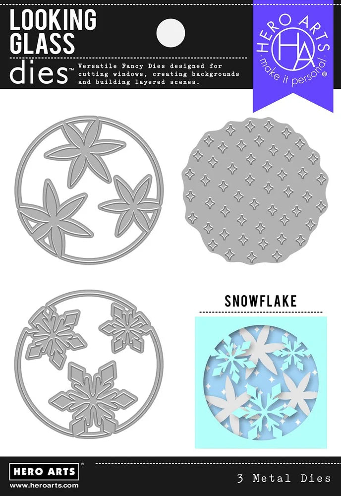 Hero Arts Looking Glass Snowflake Dies