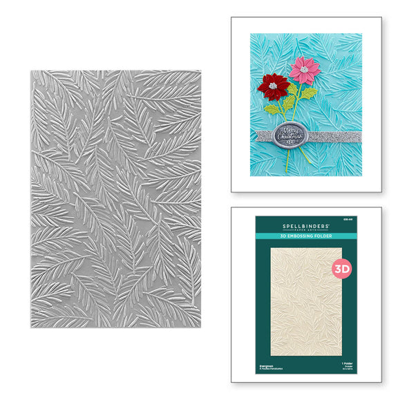 Spellbinders Evergreen 3D Embossing Folder