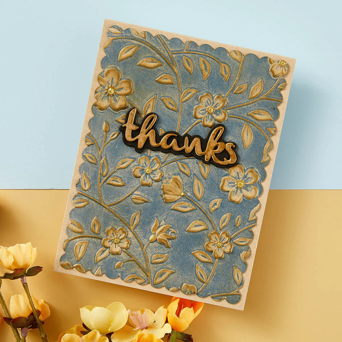 Spellbinders Flowers & Foliage 3D Embossing Folder by Wendy Vecchi