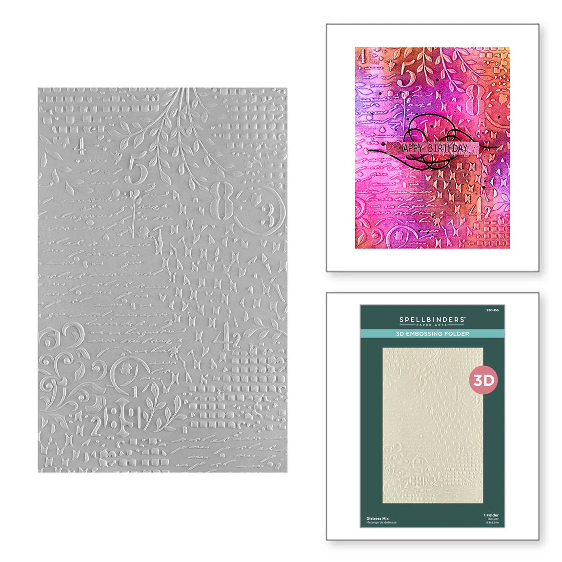 ski-son's greetings Dies and 3D Embossing Folder Bundle by Simon Hurley