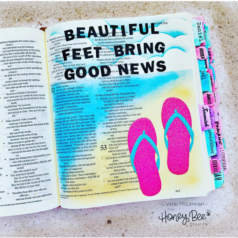 Honey Bee Stamps Flip Flop Builder - Honey Cuts Dies