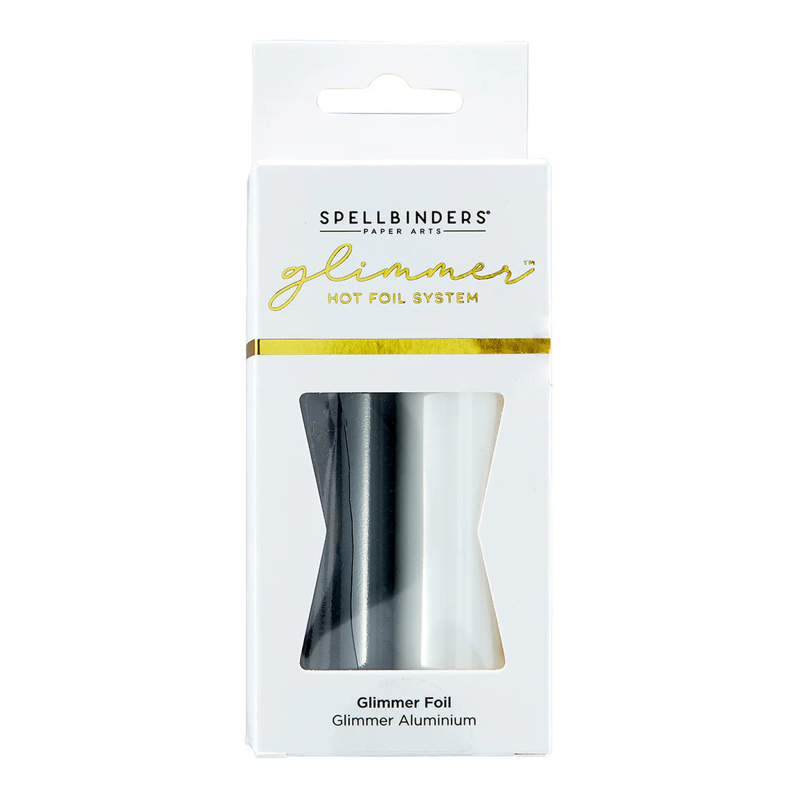 Spellbinders Glimmer Hot Foil: Opaque Black & White 2 Roll Pack