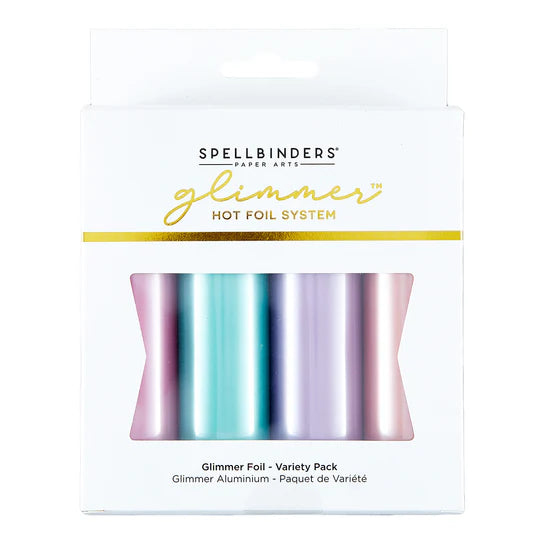 Spellbinders Glimmer Hot Foil Satin Pastels Variety Pack (4 Rolls)