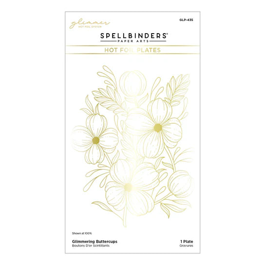 Spellbinders Glimmering Buttercups Glimmer and Stencil Bundle