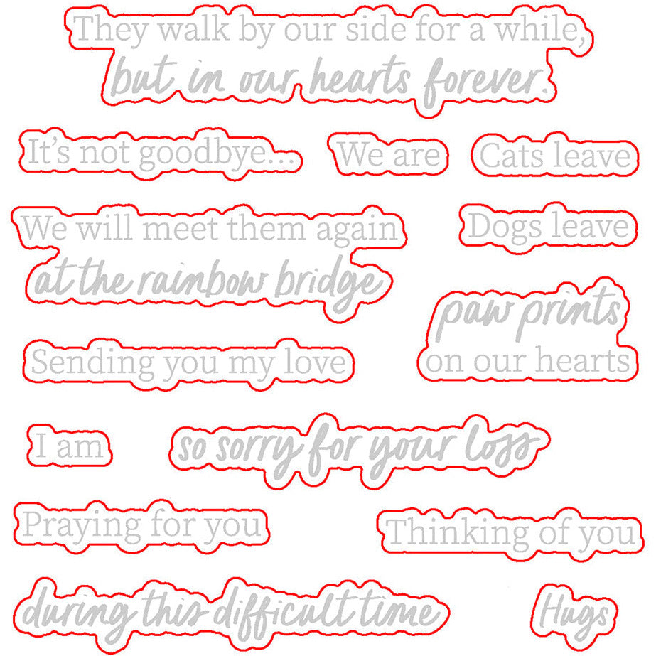 Honey Bee Stamps Rainbow Bridge Honey Cuts Dies