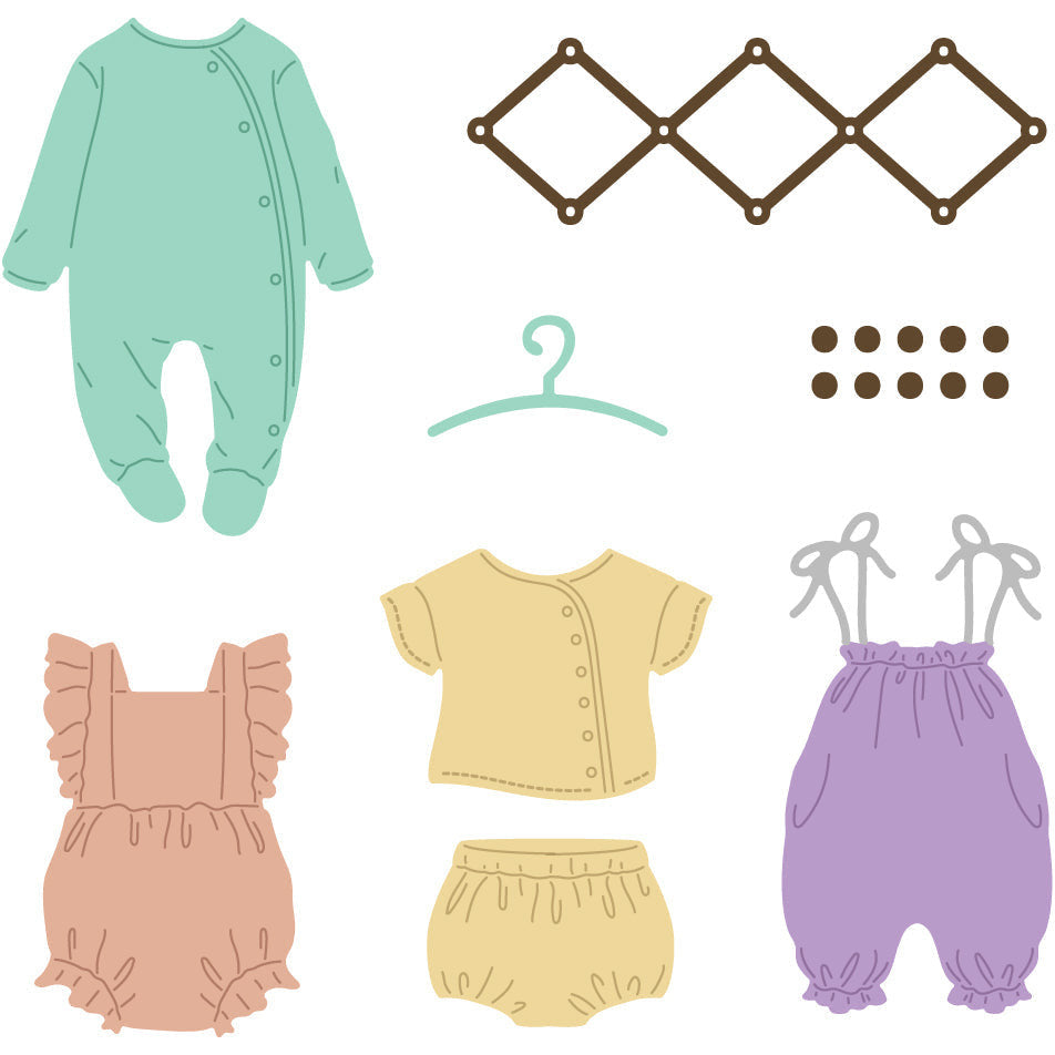 Honey Bee Stamps: Bundle of Joy Honey Cuts Dies