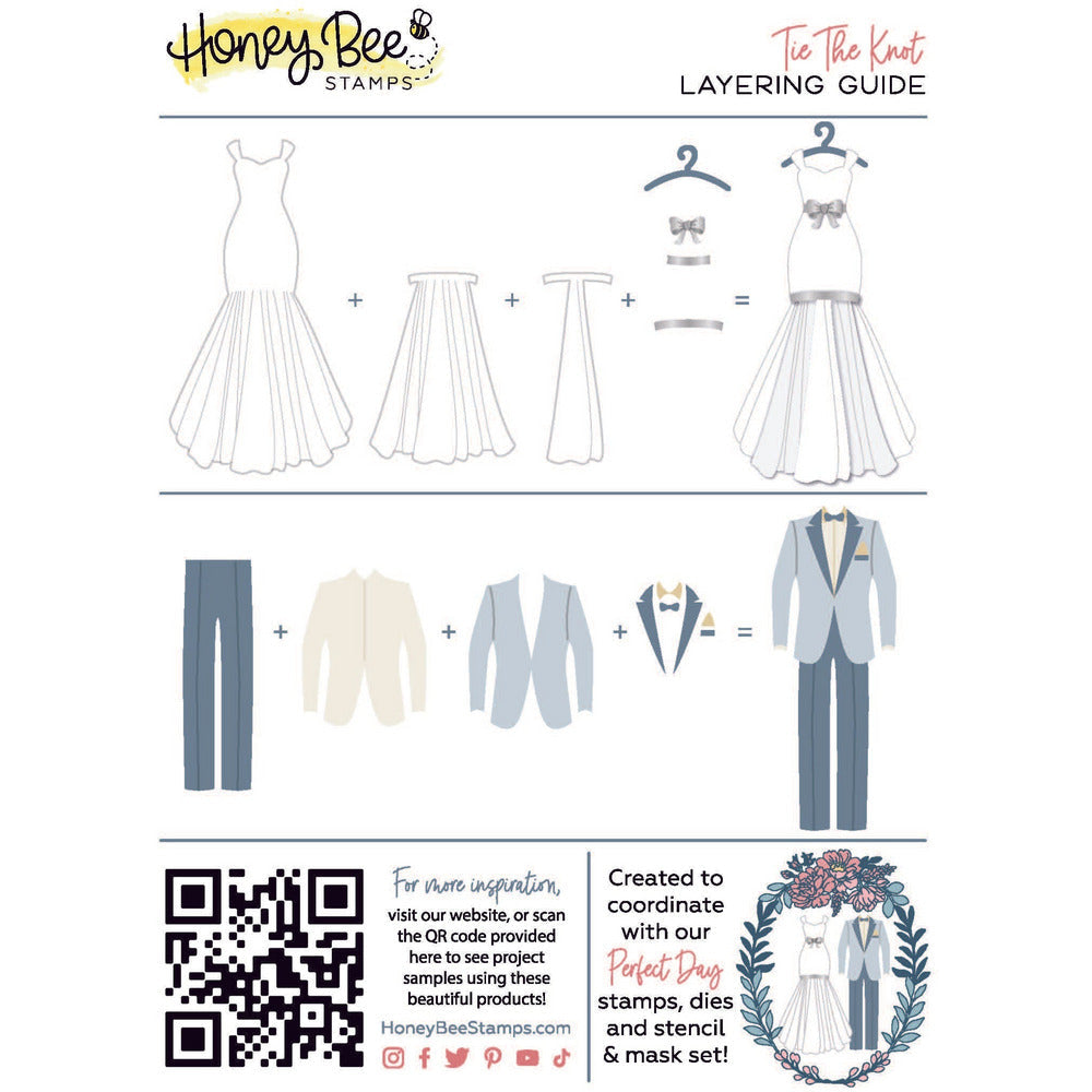 Honey Bee Stamps: Tie the Knot Honey Cuts Dies