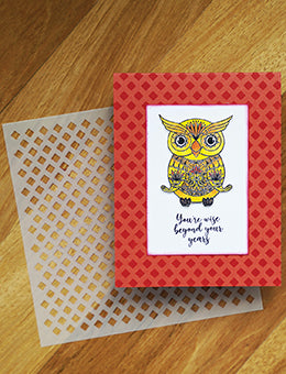 Ranger Simon Hurley 6x6 Stencil Tiny Diamonds