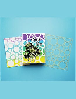 Ranger Simon Hurley 6x6 Stencil Warped Circles