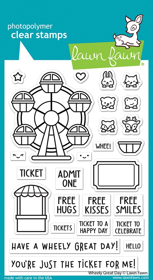 Lawn Fawn Wheely Great Day Stamp Set