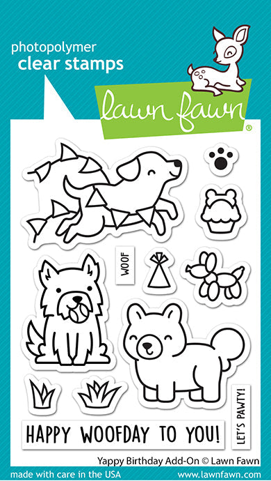 Lawn Fawn Yappy Birthday Add-On Dies