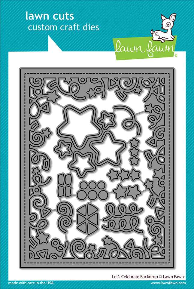 Lawn Fawn Let's Celebrate Backdrop Die Set
