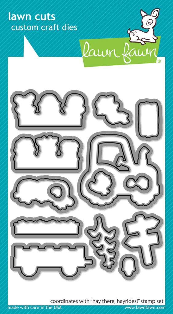 Lawn Fawn Hay There, Hayrides! Die Set