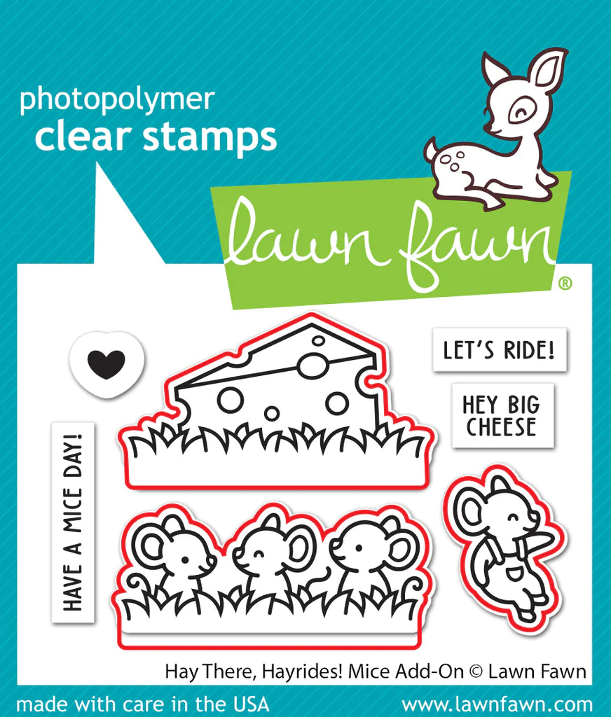 Lawn Fawn Hay There, Hayrides! Mice Add-on Die Set