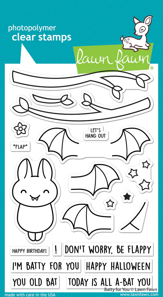 Lawn Fawn Batty For You Stamp Set