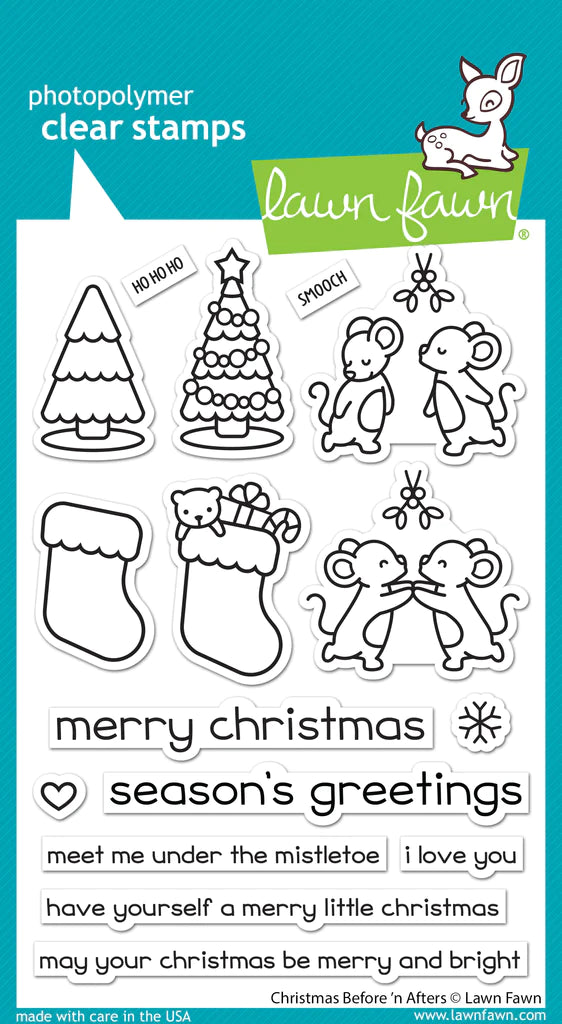 Lawn Fawn Christmas Before 'n Afters Stamp Set