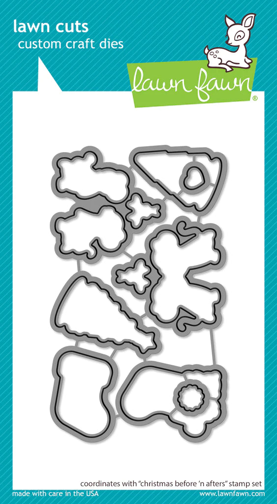 Lawn Fawn Christmas Before 'n Afters Die Set