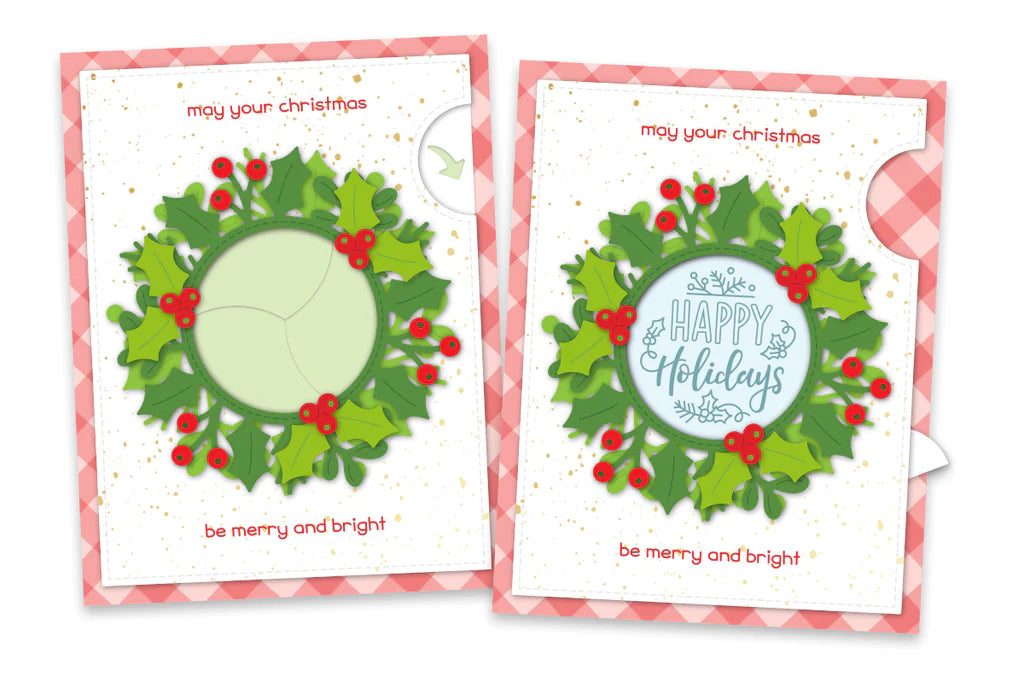 Lawn Fawn Magic Iris Holly Wreath Add-On